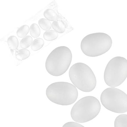 Jajka styropianowe dekoracyjne 5,5 cm 10 szt