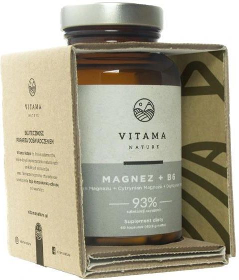 Vitama Nature Magnez Witamina B6 Na Stres Zmęczenie 60 Kaps Opinie I Ceny Na Ceneopl 6114