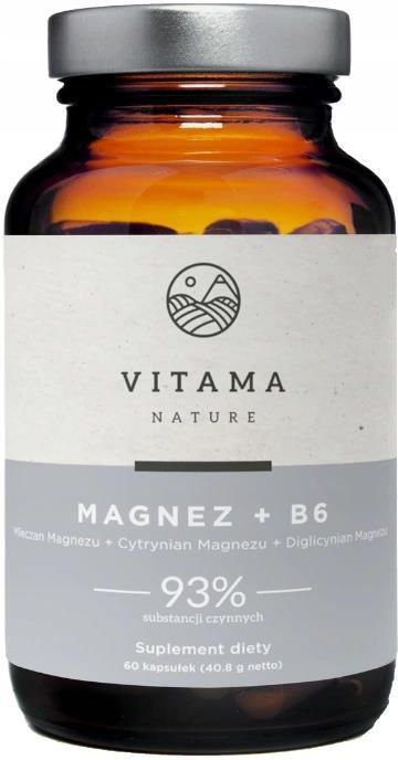 Vitama Nature Magnez Witamina B6 Na Stres Zmęczenie 60 Kaps Opinie I Ceny Na Ceneopl 2215