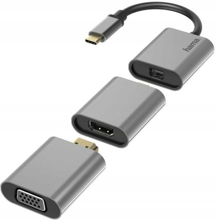 Hama Adapter Premium USB-C - mini-Dp + HDMI + VGA (200306)