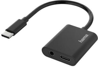 Hama Adapter USB-C wtyk - gniazdo USB-C+ gniazdo Jack (200319)