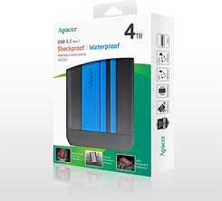 Apacer Dysk zewnętrzny Apacer AP4TBAC633U-1, Hard drive (black/blue) (AP4TBAC633U1)