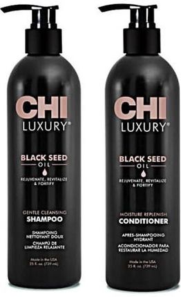 Chi Farouk Chi Luxury Black Seed zestaw szampon 739ml + odżywka 739ml