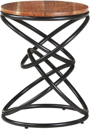 Vidaxl Stolik 40 X 52 Cm Lite Drewno Akacjowe 158702 - zdjęcie 4