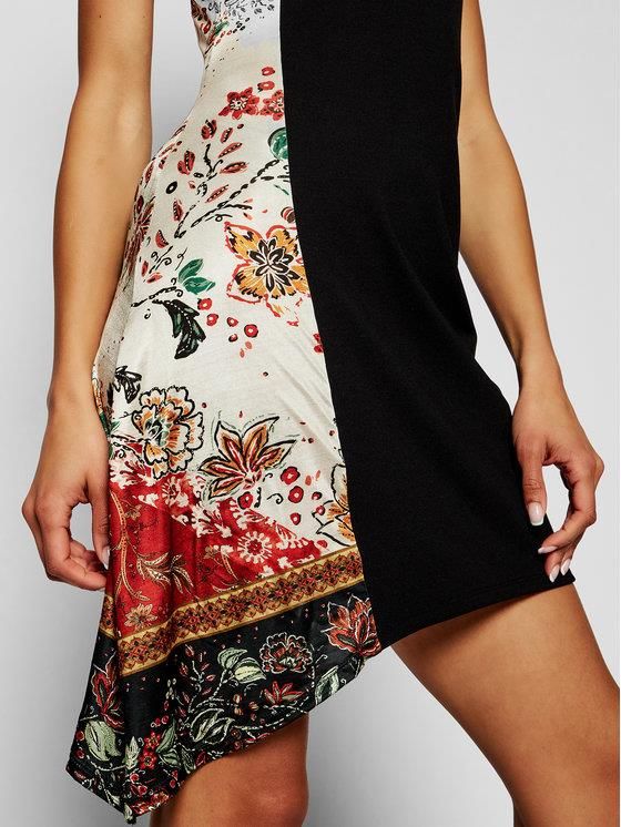 Desigual Sukienka codzienna Thaiyu 21SWVK28 Czarny regular_fit - zdjęcie 2 Desigual Sukienka codzienna Thaiyu 21SWVK28 Czarny regular_fit