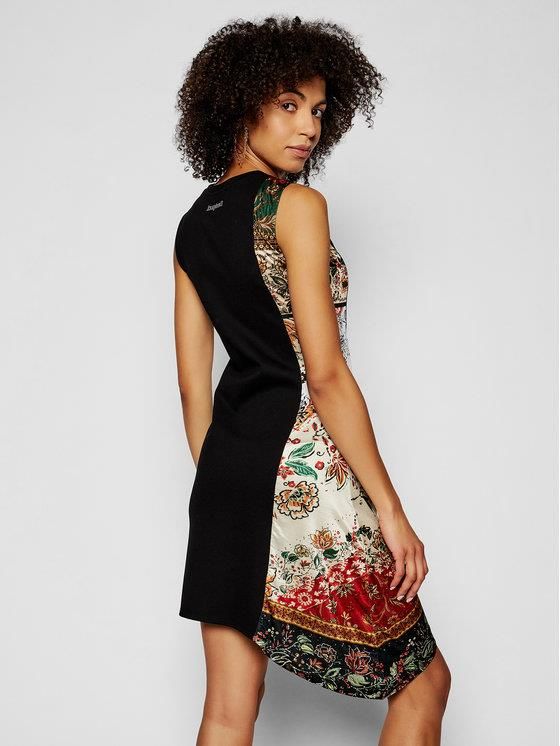 Desigual Sukienka codzienna Thaiyu 21SWVK28 Czarny regular_fit - zdjęcie 3 Desigual Sukienka codzienna Thaiyu 21SWVK28 Czarny regular_fit
