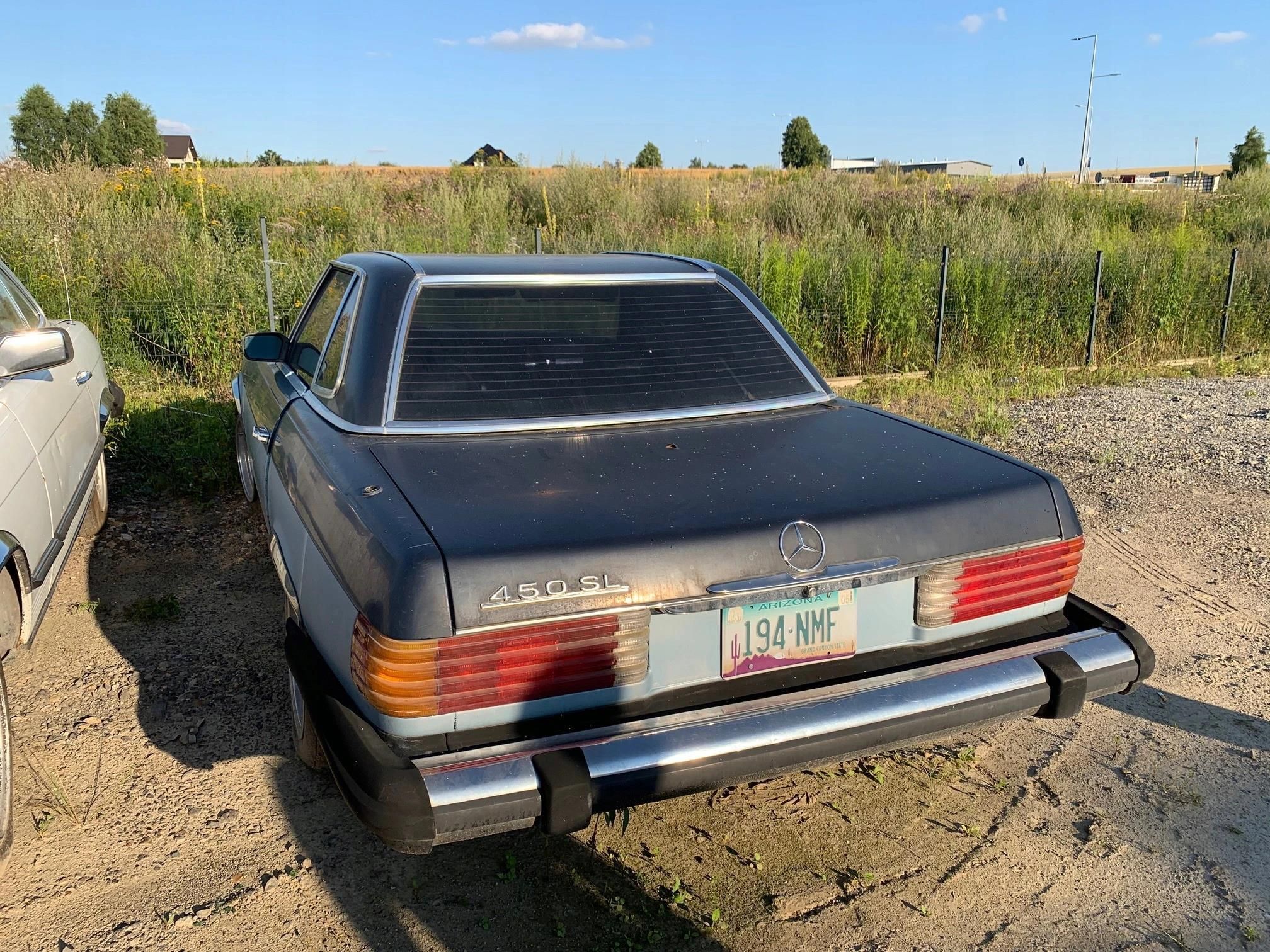 1975 Mercedes Benz SL450 import z USA