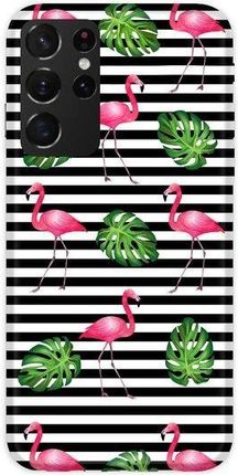 Casegadget Etui Nadruk Flamingi W Paski Samsung Galaxy S21 Ultra (1000000555240)