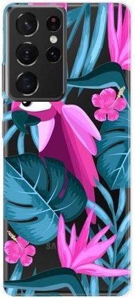Casegadget Etui Nadruk Papuga I Kwiaty Samsung Galaxy S21 Ultra (1000000555400)