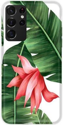 Casegadget Etui Nadruk Paproć I Kwiat Samsung Galaxy S21 Ultra (1000000555554)