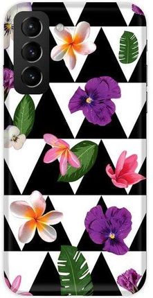 Casegadget Etui Nadruk Kwiaty W Trójkąty Samsung Galaxy S21 Plus (1000000557886)