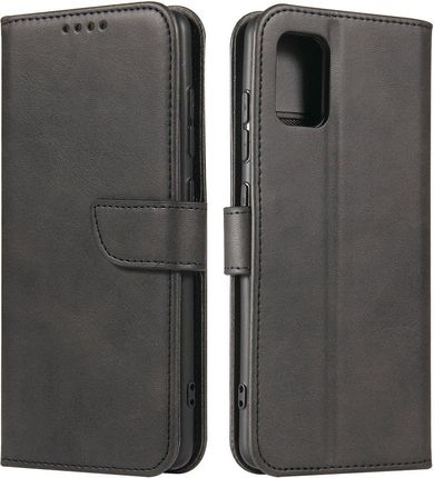 Hurtel Magnet Case elegancki futerał z klapką i funkcją podstawki Samsung Galaxy A51 5G czarny