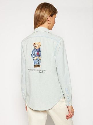 Polo Ralph Lauren Koszula Lsl 211784196001 Niebieski Regular