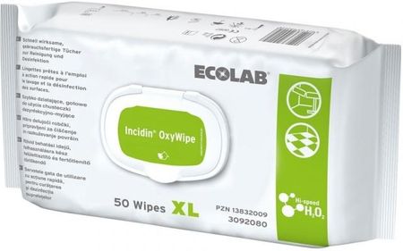 Ecolab Incidin Oxywipe 100 Chusteczek Do Dezynfekcji