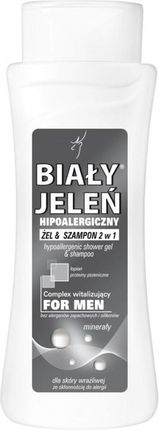 Biały Jeleń For Men hipoalergiczny żel & szampon 2w1 z minerałami 300ml
