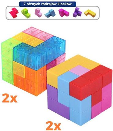 X-Bida Magnetyczne Kostki Magic Magnetic Cubes 28El.