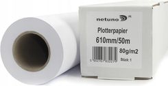 Netuno Papier Do Plotera W Roli 610 X 50Mb 80G Od (Pp80610X50)