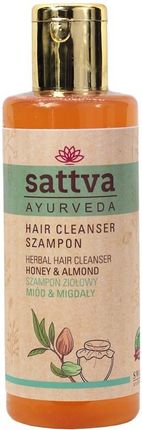 Sattva Hair Cleanser Szampon Ziołowy Honey & Almond 210 ml
