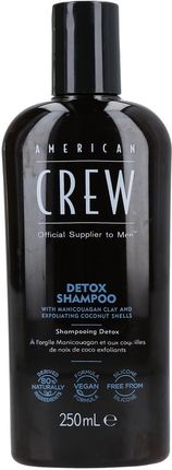 American Crew Detox Szampon Oczyszczający Z Peelingiem 250 ml
