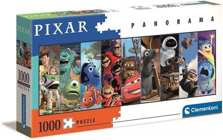 Clementoni Puzzle 1000El. Panoramiczne Collection Postacie Z Kreskówek Disney Pixar 39610
