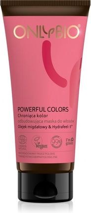 ONLYBIO Powerful Colors Chroniąca kolor odbudowująca maska do włosów TUBA 200 ml