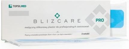 Blizcare Pro Silikonowy Plaster W Kształcie Prostokąta 25X5Cm 1Szt