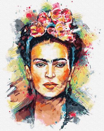 Ipicasso Frida Kahlo - decoupage Malowanie po numerach 40x50 cm