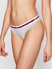 Tommy Hilfiger Stringi Thong UW0UW02458 Szary