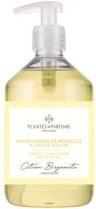 Plantes&Parfums Provence Tradycyjne Mydełko Marsylskie Lemon Bergamot Cytryna Z Bergamotką 500Ml