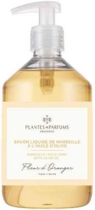 Plantes&Parfums Provence Tradycyjne Mydełko Marsylskie Orange Blossom Kwiat Pomarańczy 500Ml
