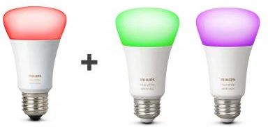 System Domotyki Philips Hue Zestaw White And Color Ambiance 3szt E27 9W 8718699673109