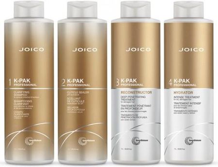 Joico K-Pak Hair Repair System zestaw do regeneracji bardzo zniszczonych włosów 4x1000ml