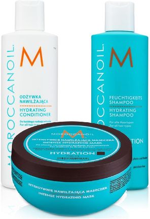 MoroccanOil Hydration Zestaw nawilżający: szampon 250ml + odżywka 250ml + maska 250ml