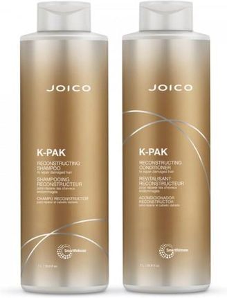 Joico K-Pak Reconstructing odbudowujący zestaw do włosów osłabionych i zniszczonych szampon 1000ml, odżywka 1000ml