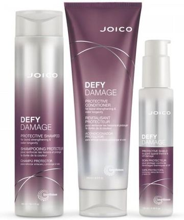 Joico Defy Damage zestaw do włosów zniszczonych szampon, odżywka, krem
