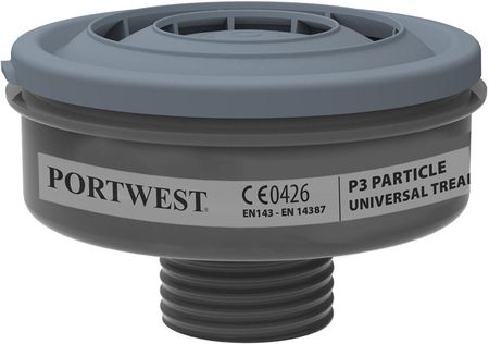 Portwest Filtr Cząsteczkowy Uniwersalny P3 P946 (6Szt) Czarny