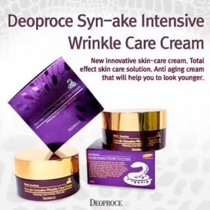 Crème Anti-rides Deoproce Syn-ake 100g - Soin Intense Rides K-Beauty - Neuf