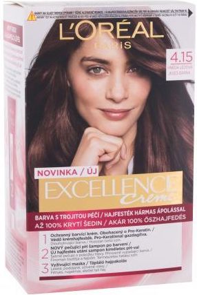 L'Oreal Excellence Creme Triple Protection farba do włosów 48 ml dla kobiet 4,15 Frosted Brown