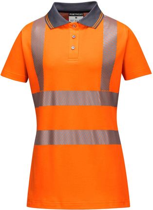 Portwest Damska Koszulka Ostrzegawcza Polo Lw72 Pomarańczowy Xs