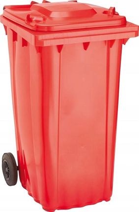 Pojemnik kosz na śmieci odpady Wave 240L czerwony