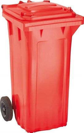Pojemnik kosz na śmieci odpady Wave 120L czerwony