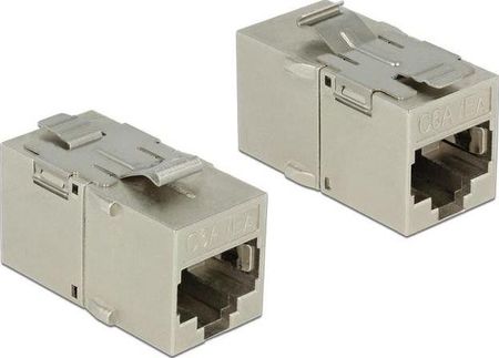 Delock Moduł Keystone z gniazdem RJ45; gniazdo RJ45 Cat.6A metal