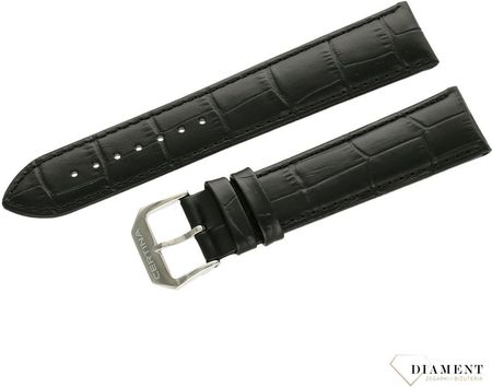Pasek skórzany do zegarka Certina 20 mm w kolorze czarnym C600021033