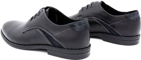 Eleganckie buty męskie 253LU czarne - zdjęcie 4