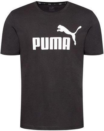 Puma T Shirt Ess Logo 586666 Czarny Regular Fit