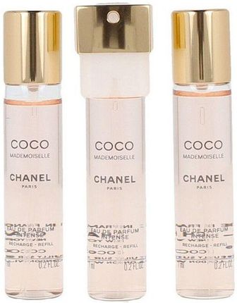Chanel Coco Mademoiselle Intense 3x7 ml Woda Perfumowana Wkłady + Atomizer