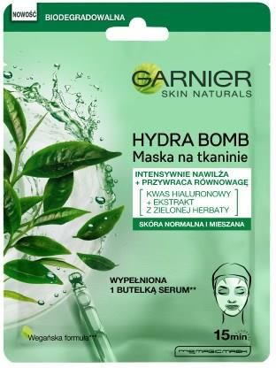 Garnier Skin Naturals Maska na tkaninie przywracająca równowagę z ekstraktem z zielonej herbaty 28 g