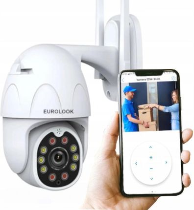 Eurolook Kamera Zewnętrzna Obrotowa Wifi 4 X Zoom Śledzenie