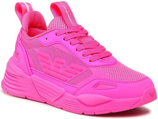 【新品未使用】EMPORIO ARMANI 灰×ピンク〈参考価格70,000円〉 EA7 Emporio Armani Sneakersy X8X070 XK165 N344 Różowy - Ceny i