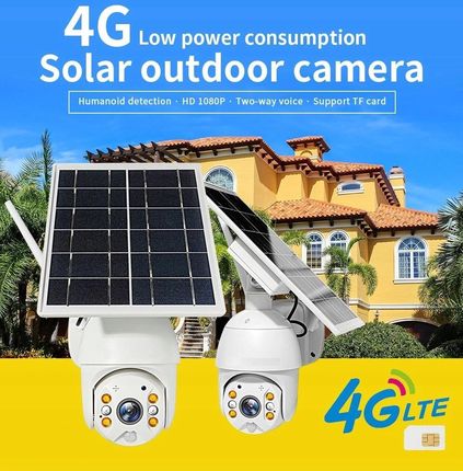 Gvision Kamera 100% Bezprzewodowa Gsm Lte Obrotowa + Solar